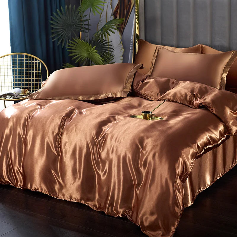 DecorBites™ Luxurious Silk Bedding Set - Various Sizes