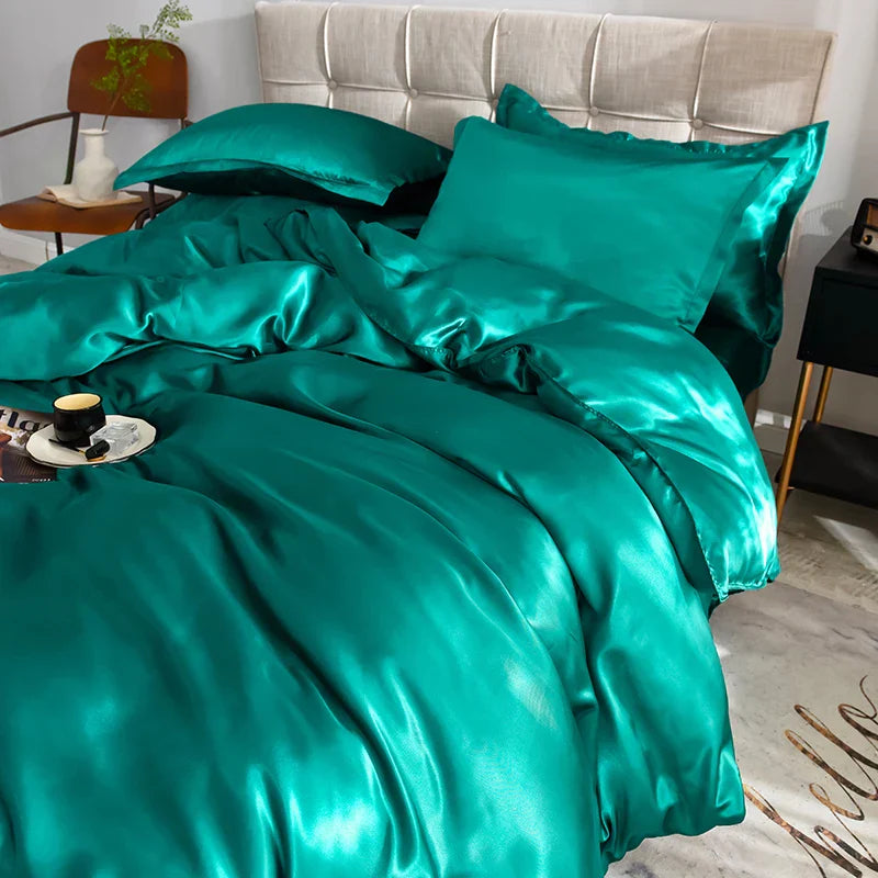 DecorBites™ Luxurious Silk Bedding Set - Various Sizes