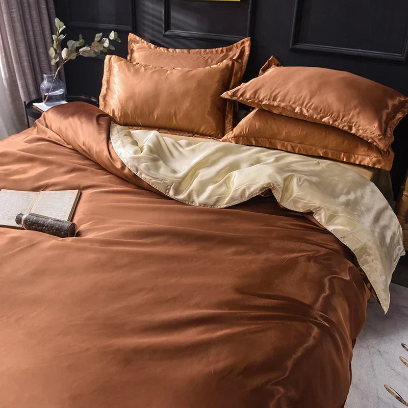 DecorBites™ Luxurious Silk Bedding Set - Various Sizes