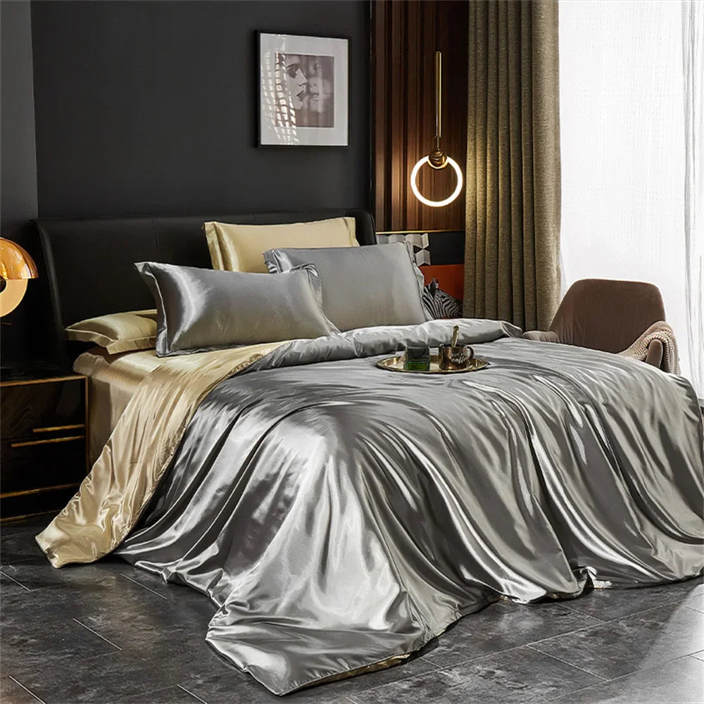 DecorBites™ Luxurious Silk Bedding Set - Various Sizes
