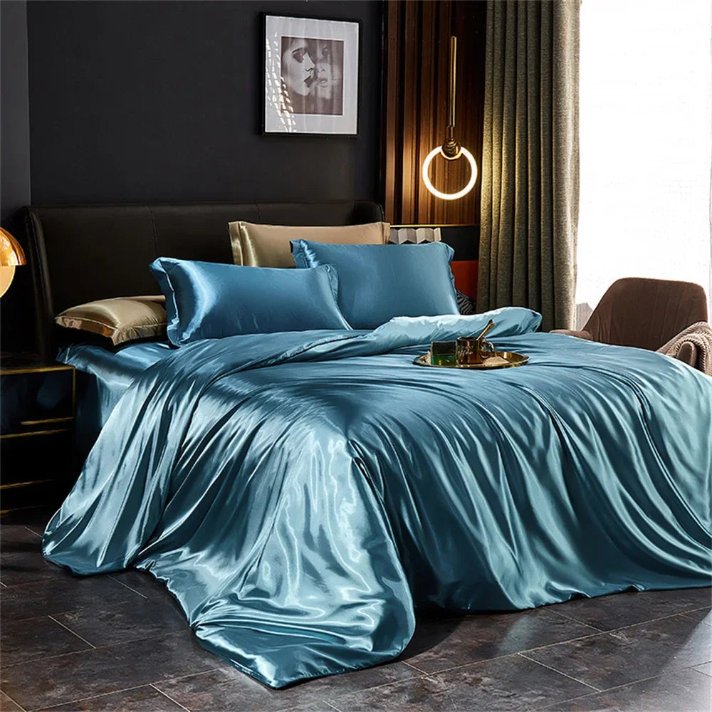 DecorBites™ Luxurious Silk Bedding Set - Various Sizes