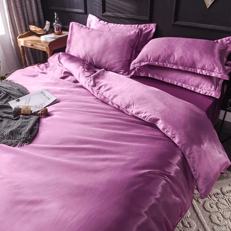 DecorBites™ Luxurious Silk Bedding Set - Various Sizes