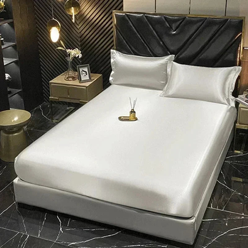 DecorBites™ Luxurious Silk Bedding Set with Sheets, Queen/King Size