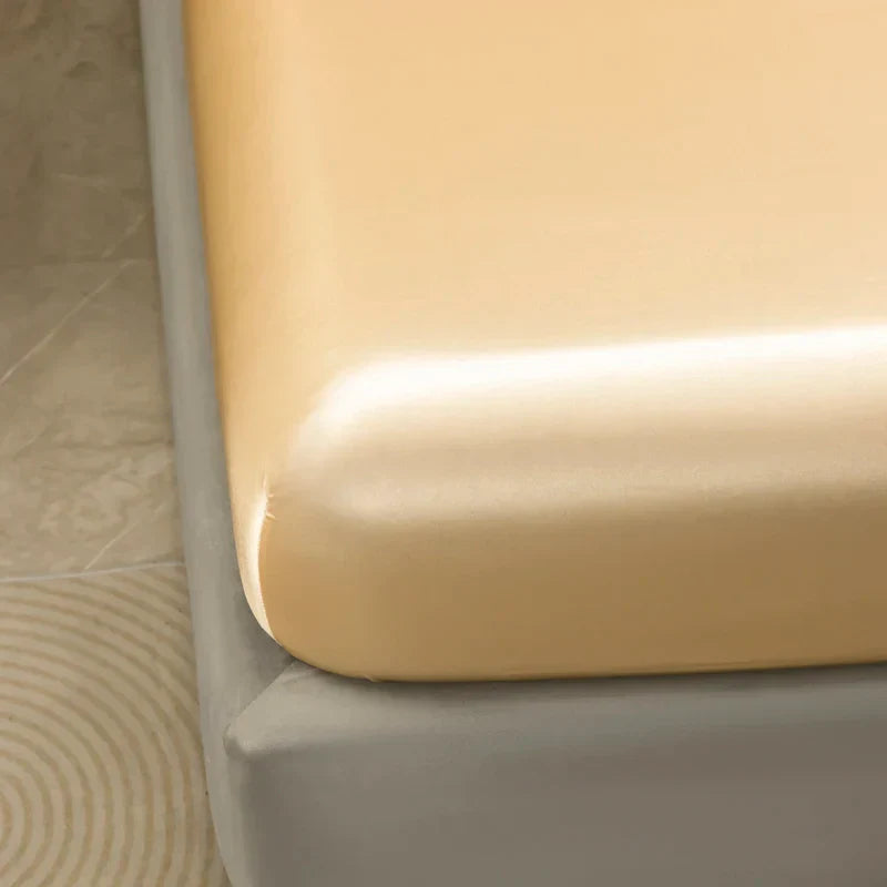 DecorBites™ Luxurious Solid Color Satin Bedding Set