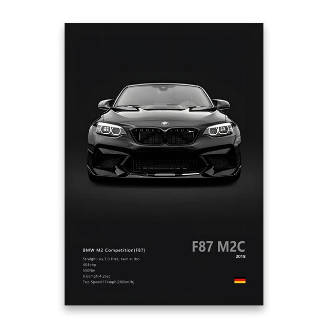 DecorBites™ Luxury Car Canvas Print Wall Art