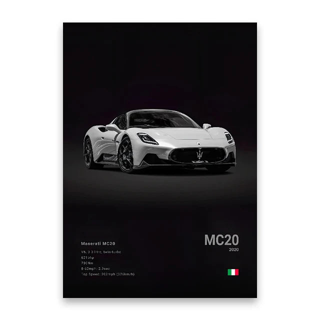 DecorBites™ Luxury Cars Canvas Wall Art Print - Modern Home Decor