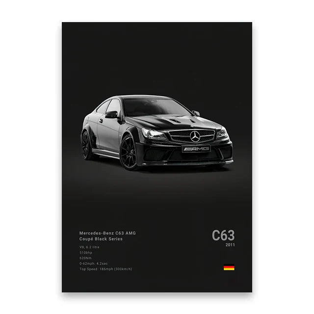 DecorBites™ Luxury Cars Canvas Wall Art Print - Modern Home Decor