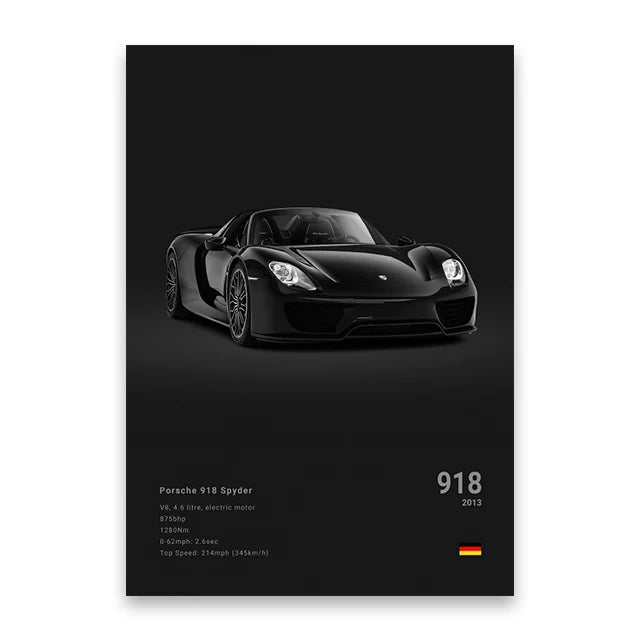 DecorBites™ Luxury Cars Canvas Wall Art Print - Modern Home Decor
