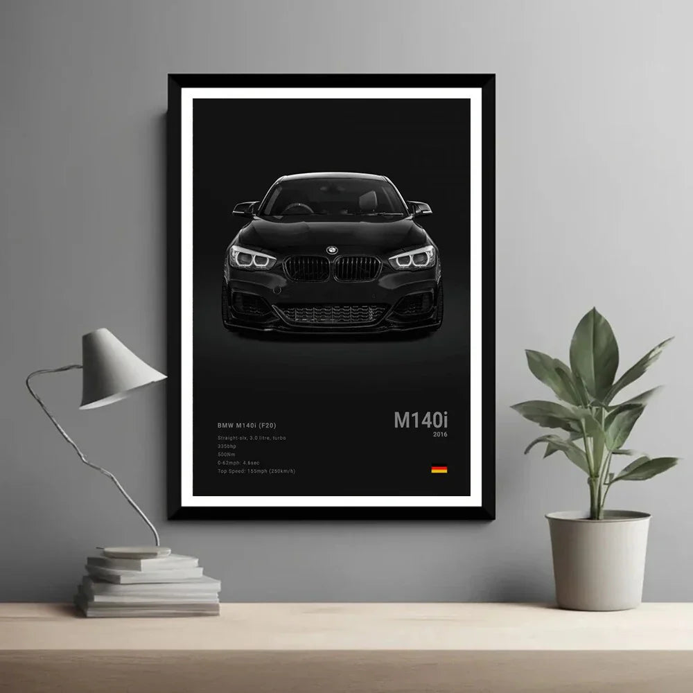 DecorBites™ Luxury Cars Canvas Wall Art Print - Modern Home Decor