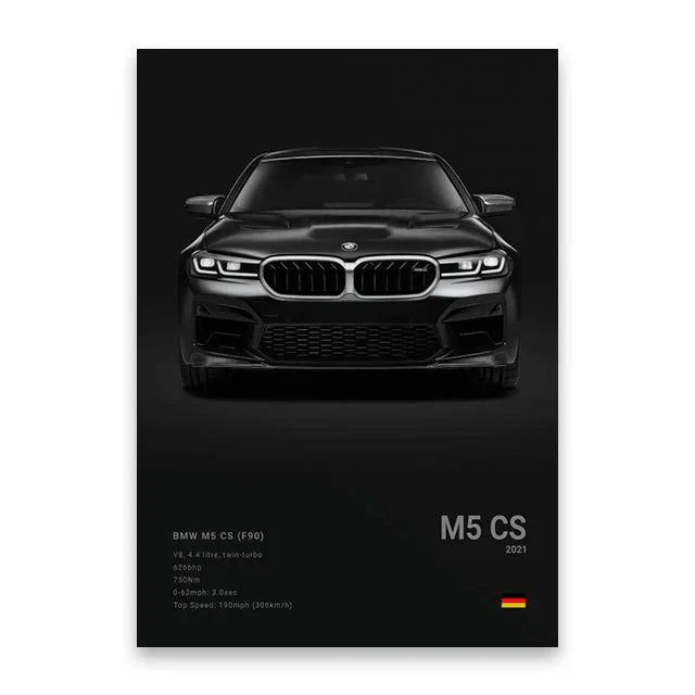 DecorBites™ Luxury Cars Canvas Wall Art Print - Modern Home Decor
