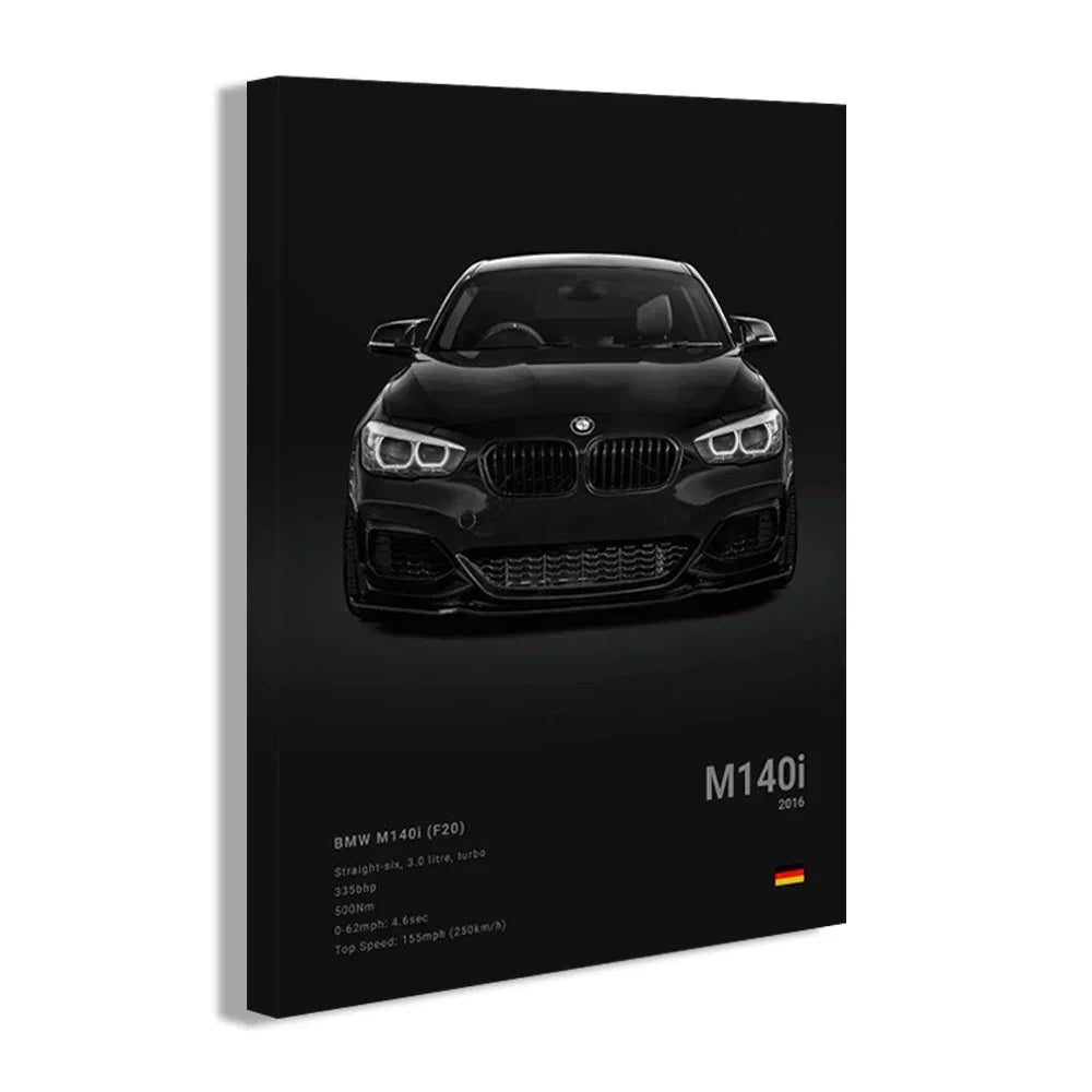 DecorBites™ Luxury Cars Canvas Wall Art Print - Modern Home Decor