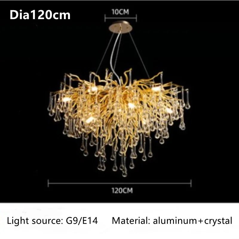 DecorBites™ Luxury Crystal Chandelier for Home Decor