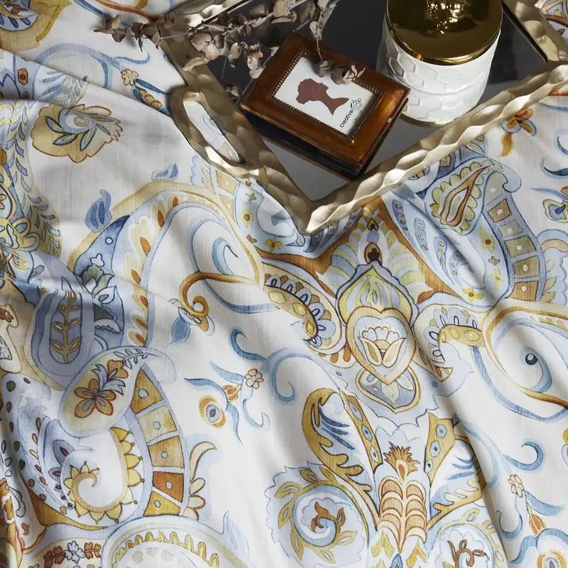 DecorBites™ Luxury Egyptian Cotton Bedding Set - Flamingo Leaf