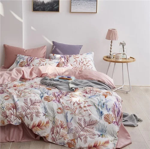 DecorBites™ Luxury Egyptian Cotton Bedding Set with Flamingo Design