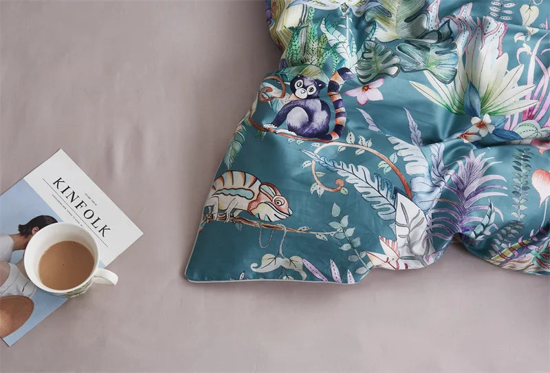 DecorBites™ Luxury Egyptian Cotton Bedding Set with Flamingo Design