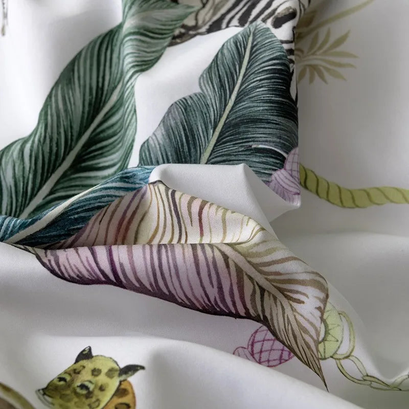 DecorBites™ Luxury Egyptian Cotton Bedding Set with Flamingo Design