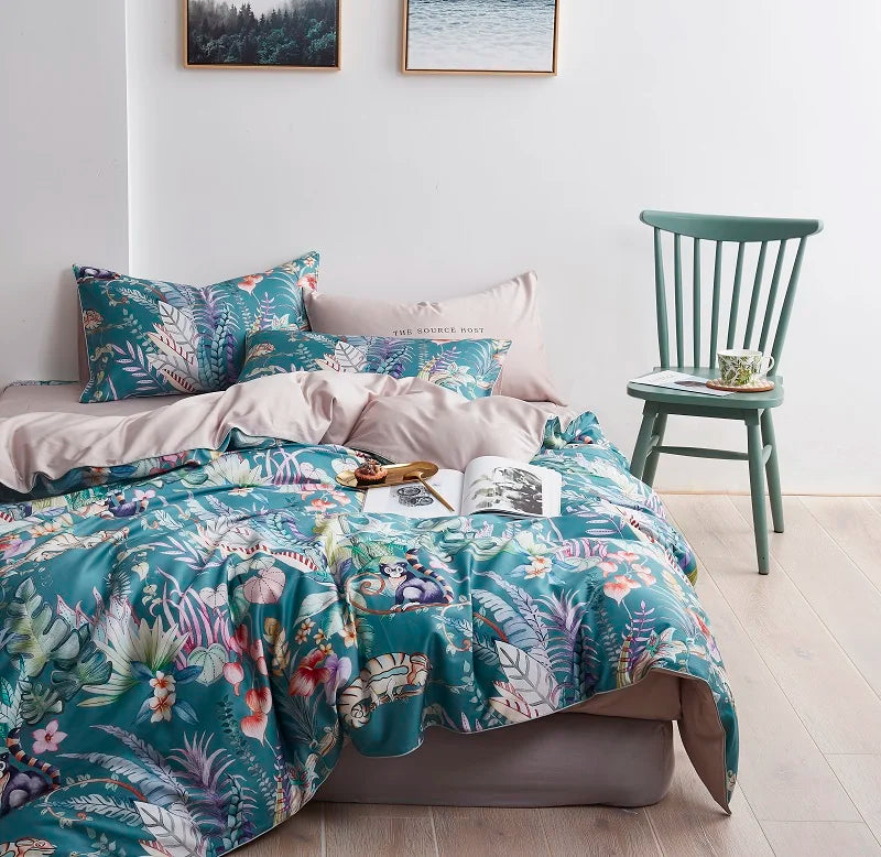DecorBites™ Luxury Egyptian Cotton Flamingo Bedding Set - 4/6Pcs