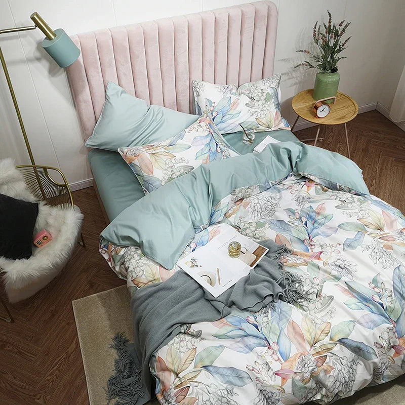 DecorBites™ Luxury Egyptian Cotton Flamingo Bedding Set - 4/6Pcs