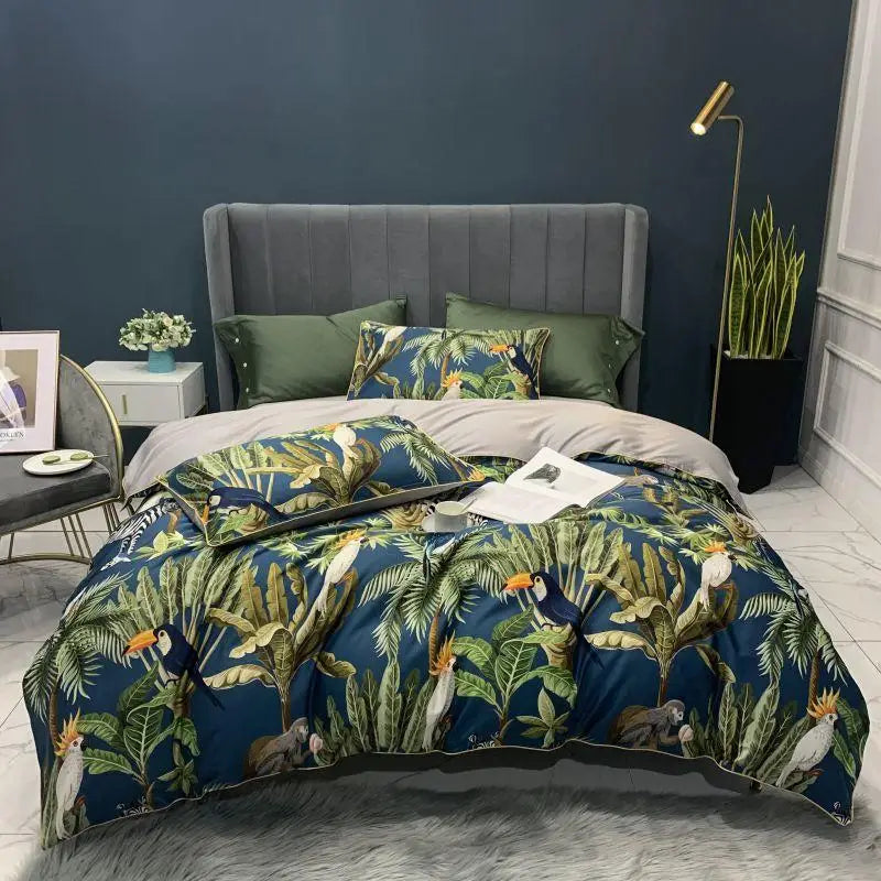 DecorBites™ Luxury Egyptian Cotton Flamingo Bedding Set - 4/6Pcs