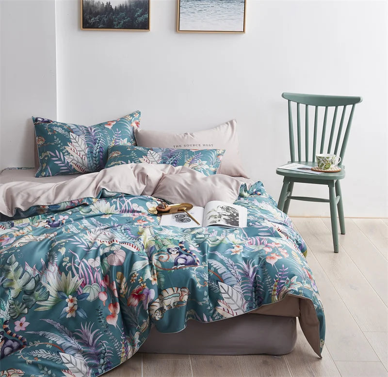 DecorBites™ Luxury Egyptian Cotton Flamingo Bedding Set - 4/6Pcs