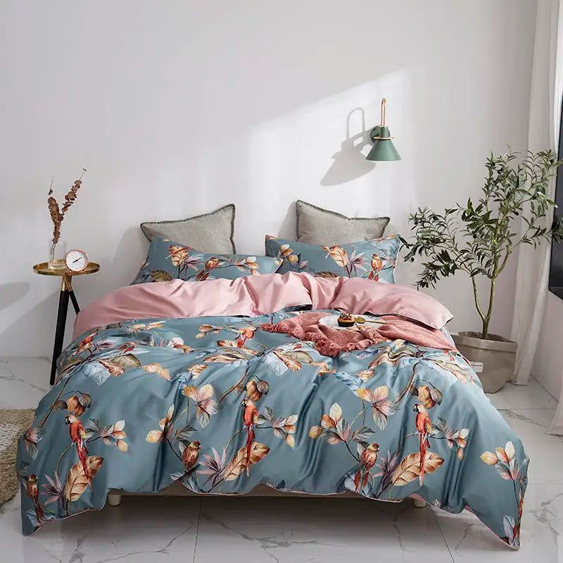 DecorBites™ Luxury Egyptian Cotton Flamingo Bedding Set - 4/6Pcs
