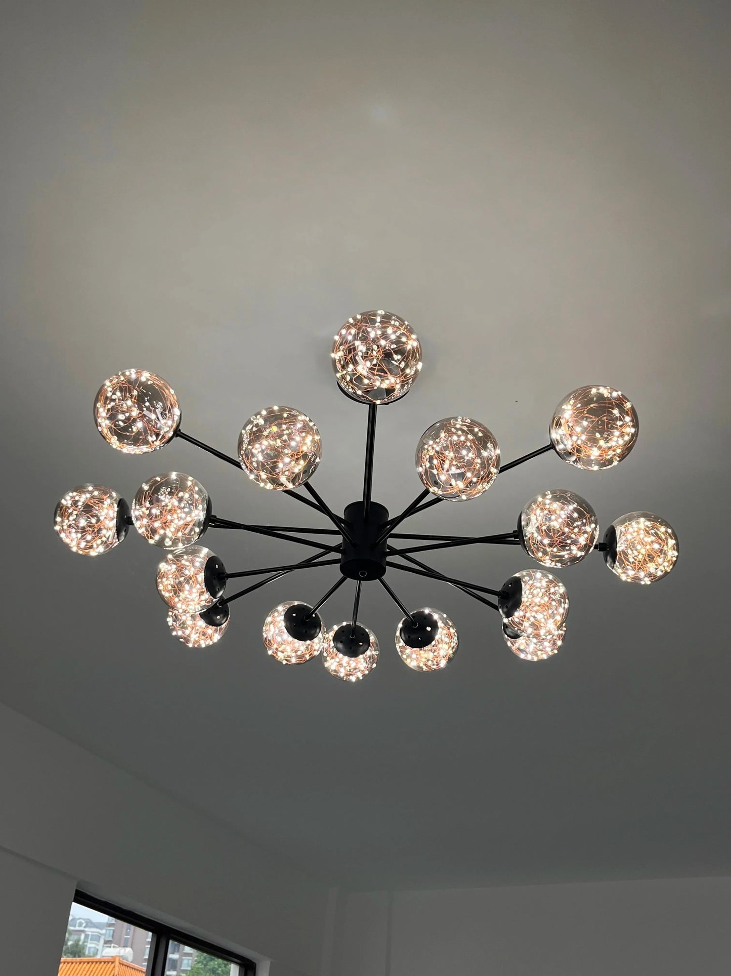 DecorBites™ Luxury Glass Ball Nordic Chandeliers - Dimmable
