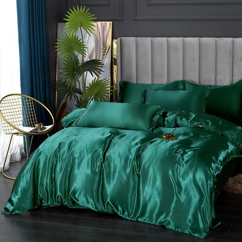 DecorBites™ Luxury Silk Bedding Set - Various Sizes