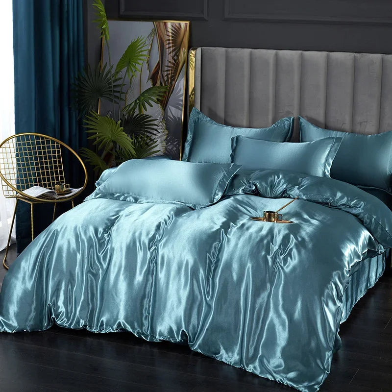 DecorBites™ Luxury Silk Bedding Set - Various Sizes