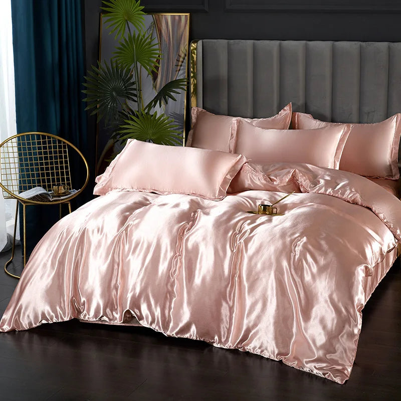 DecorBites™ Luxury Silk Bedding Set - Various Sizes