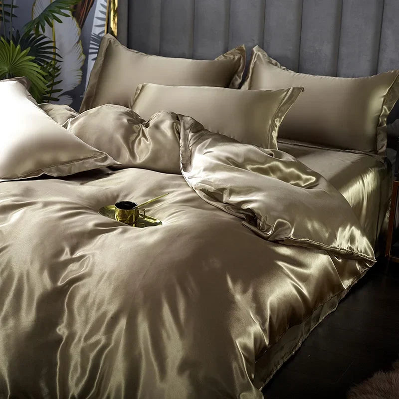 DecorBites™ Luxury Silk Bedding Set - Various Sizes