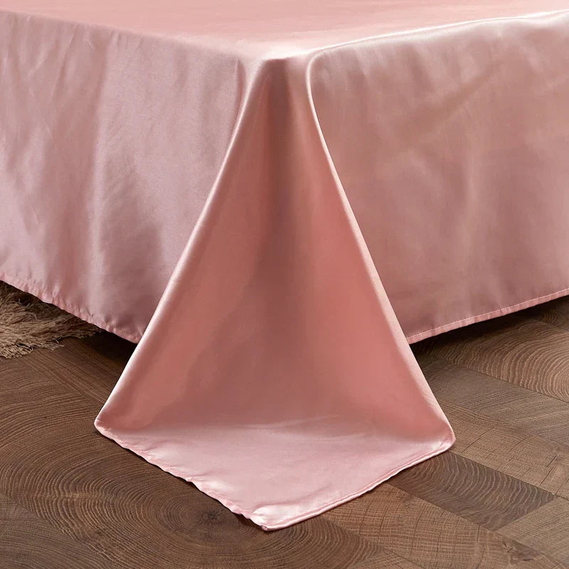 DecorBites™ Luxury Solid Color Bedding Set in Rayon Satin