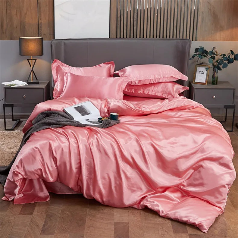 DecorBites™ Luxury Solid Color Bedding Set - Twin/King/Queen