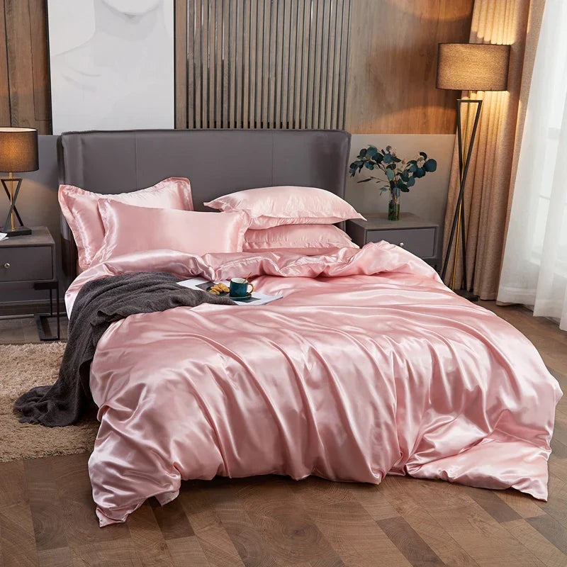 DecorBites™ Luxury Solid Color Bedding Set - Twin/King/Queen