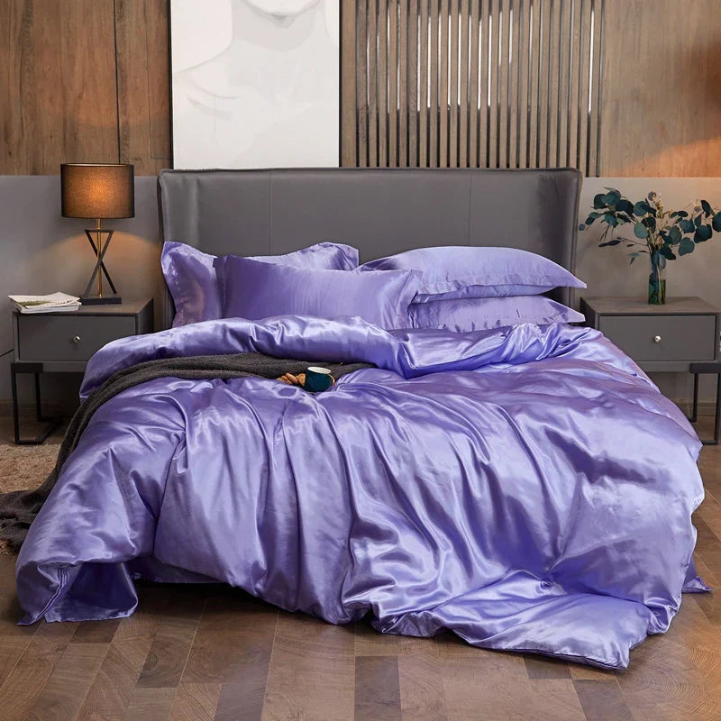DecorBites™ Luxury Solid Color Bedding Set - Twin/Queen/King