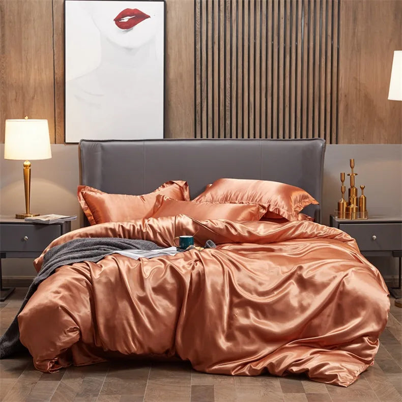 DecorBites™ Luxury Solid Color Bedding Set - Twin/Queen/King