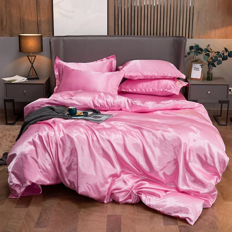 DecorBites™ Luxury Solid Color Bedding Set - Twin/Queen/King