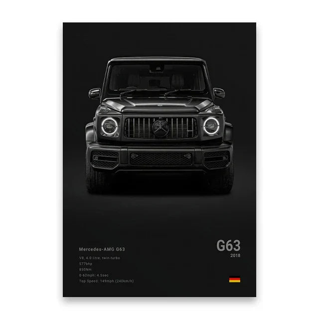DecorBites™ Luxury Sports Car Canvas Wall Art