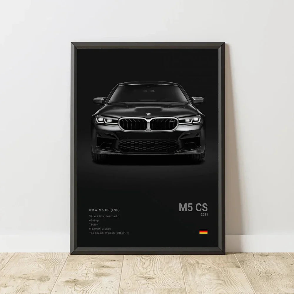 DecorBites™ Luxury Sports Car Canvas Wall Art