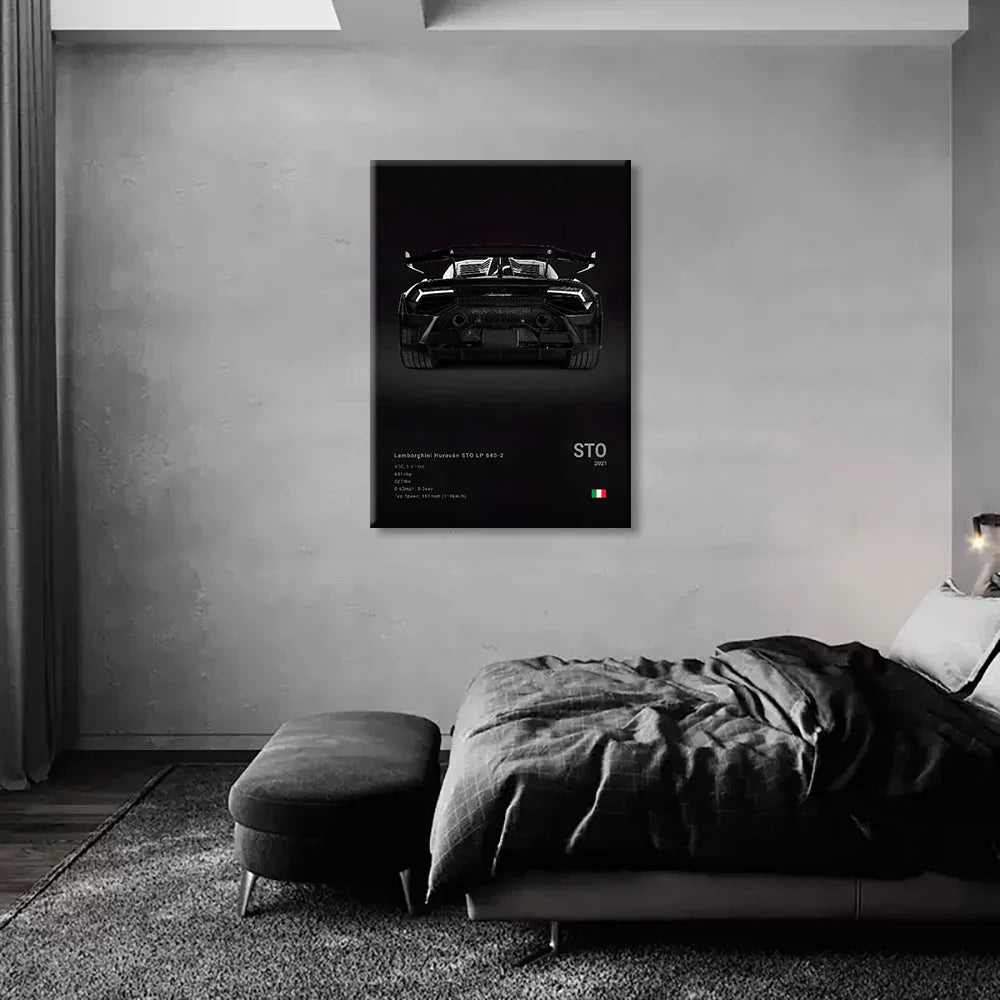 DecorBites™ Luxury Sports Car Canvas Wall Art