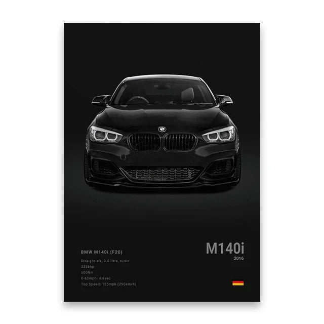 DecorBites™ Luxury Sports Car Canvas Wall Art