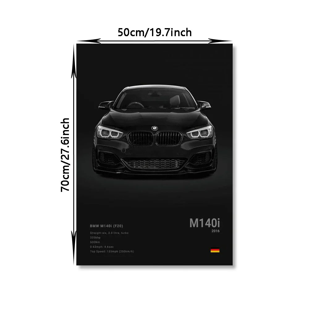 DecorBites™ Luxury Sports Car Canvas Wall Art