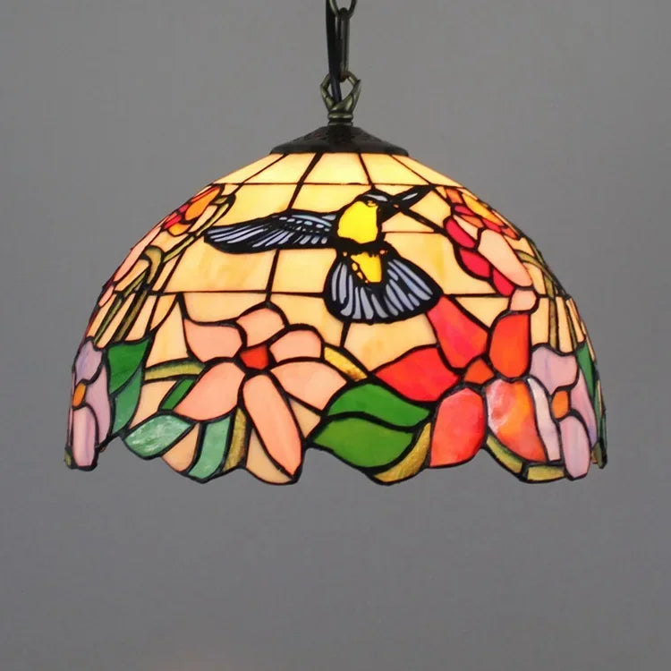 DecorBites™ Luxury Tiffany Style Stained Glass Pendant Light