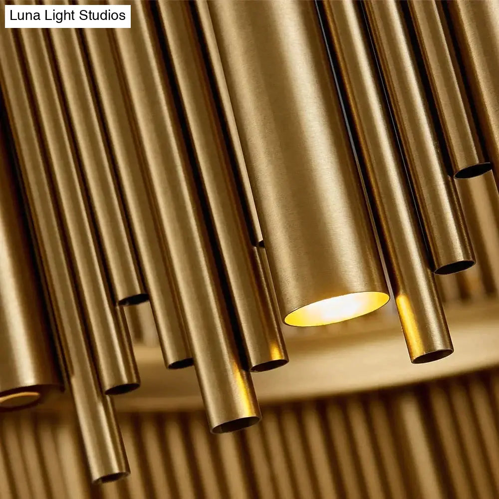 DecorBites™ Maddison - Luxury Modern Round Gold Chandelier For Living Room