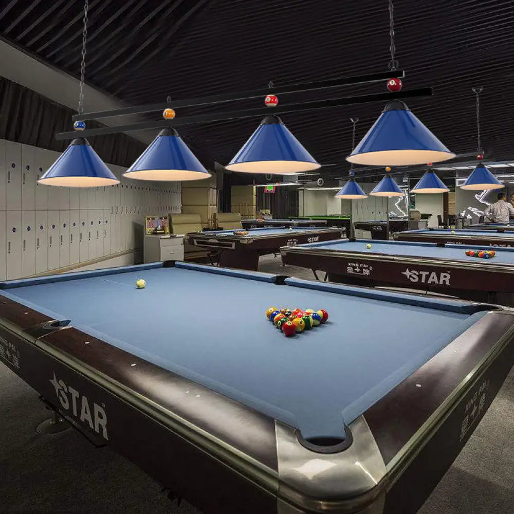 DecorBites™ Metal Hanging Island Light - Industrial Billiard Club Pendant