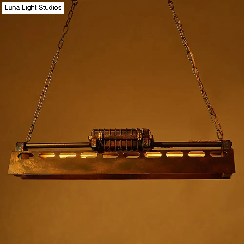 DecorBites™ Metal Shade 4-Light Prism Island Pendant for Restaurant Decor