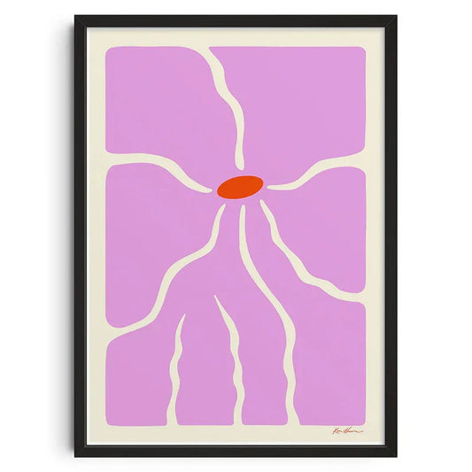 DecorBites™ Mid Century Retro Abstract Canvas Print - Vintage Wall Art