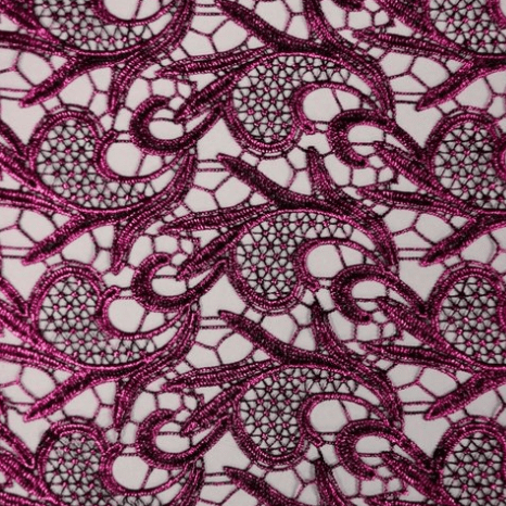 Milania Foiled Lace | Blue Moon Fabrics