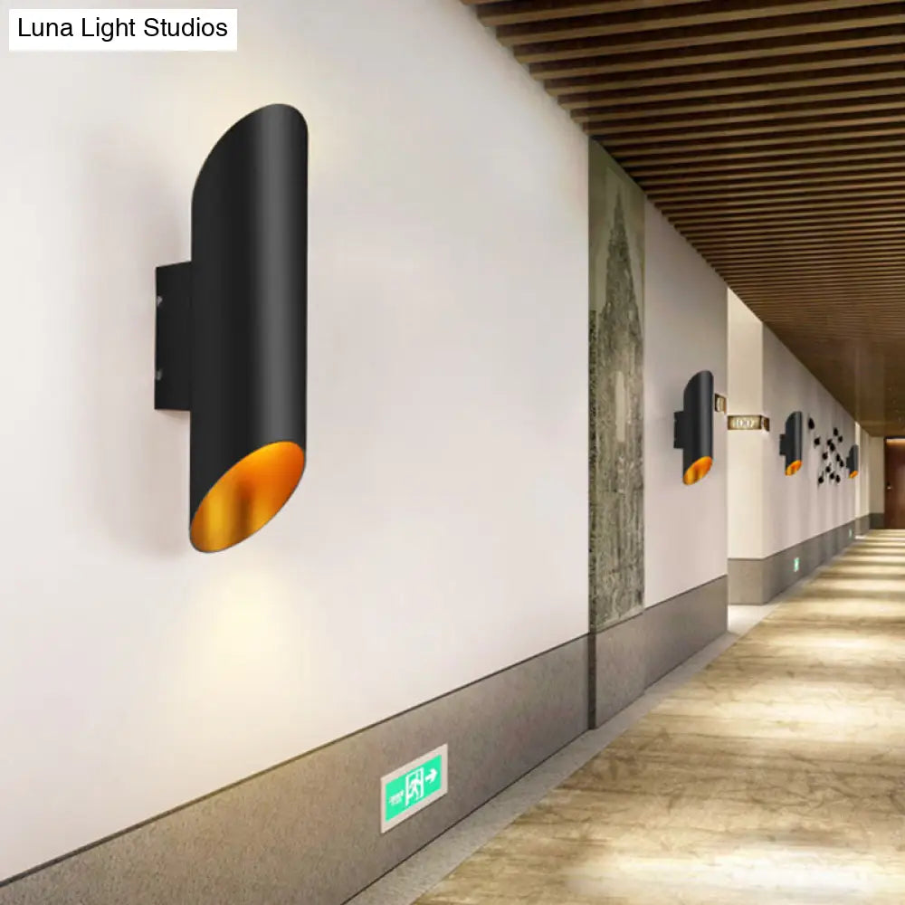 DecorBites™ Minimalist Aluminum Wall Lamp, 2-Light Corridor Fixture in Black
