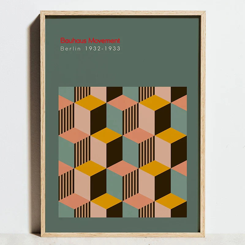 DecorBites™ "Minimalist Bauhaus Exhibition Posters - Canvas Wall Art"