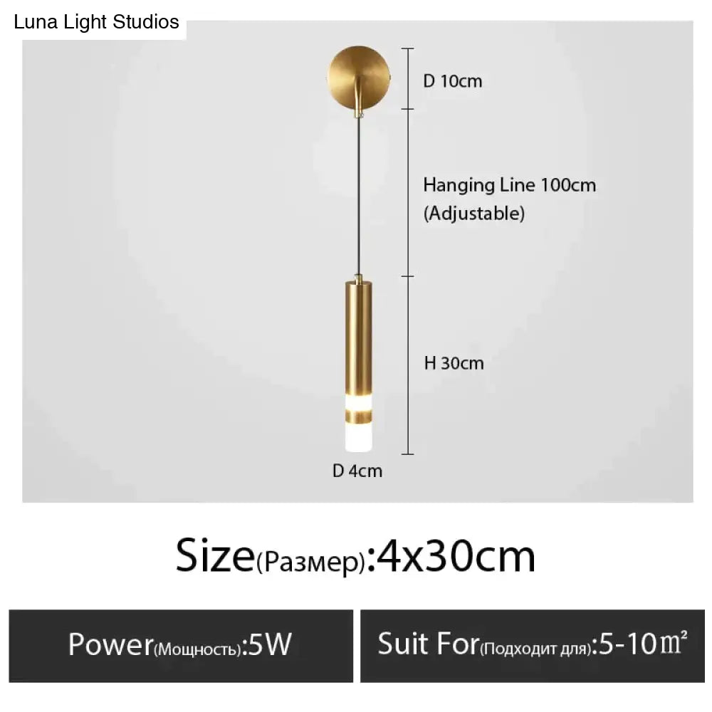 DecorBites™ Minimalist Creative Luxury  Bedroom bedside wall lamp with spotlight